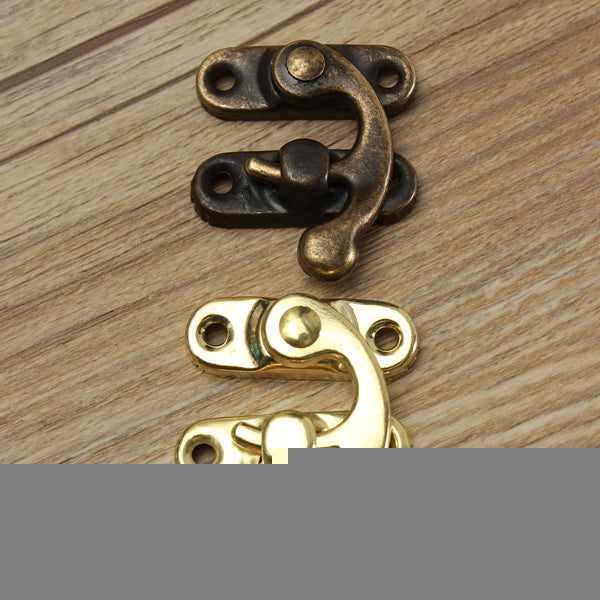 12pcs Antique Decorative Jewelry Gift Wooden Box Hasp Latch Lock With Screw