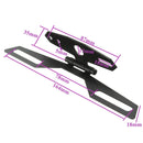 Motorcycle Dirt Bike ATV Adjustable 270 Degree License Plate Bracket