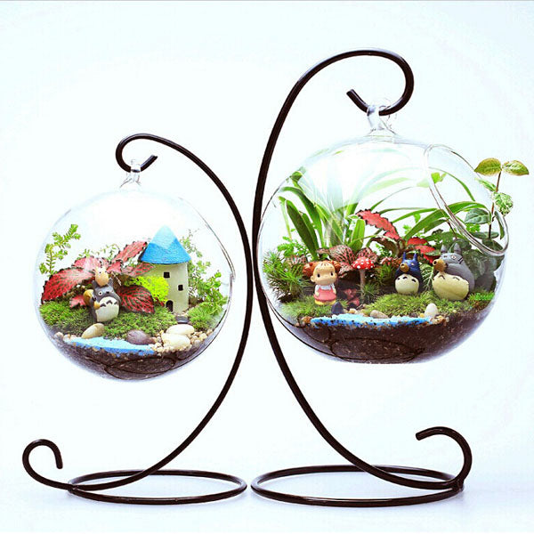 Micro Landscape Suspension C-shaped Hob Iron Rack Garden Decor