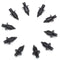 10pcs 6mm Plastic Rivet Fairing Trim Panel Fastener Clips For Honda Yamaha