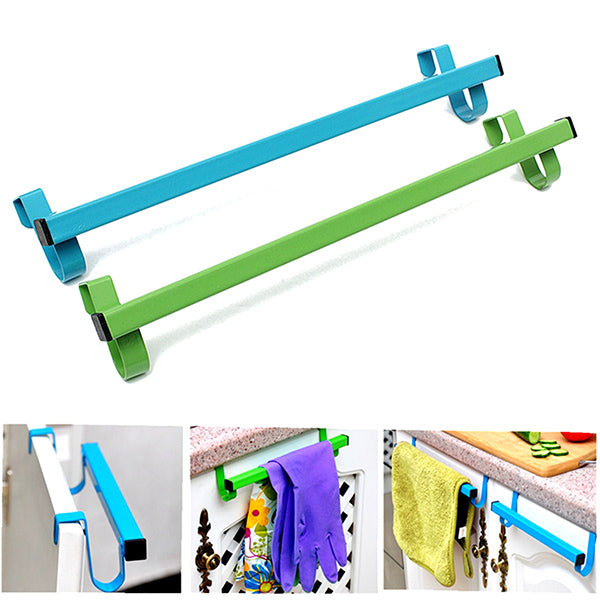 34cm Space Saving Door Drawer Towel Hanger Bathroom Clothes Holder