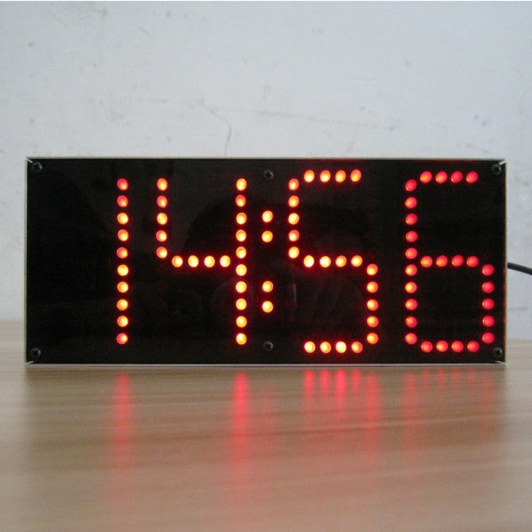 EQKIT Large Screen Remote Clock Electronic DIY Kit Aluminum Cover