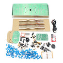 EQKIT Large Screen Remote Clock Electronic DIY Kit Aluminum Cover