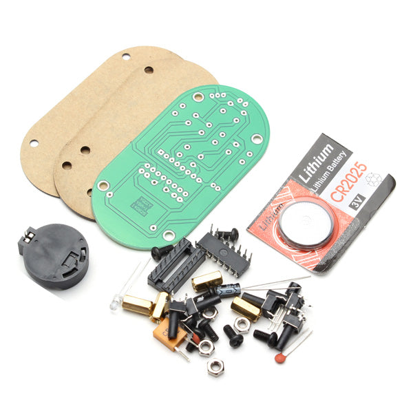 EQKIT Large Screen Remote Clock Electronic DIY Kit Aluminum Cover