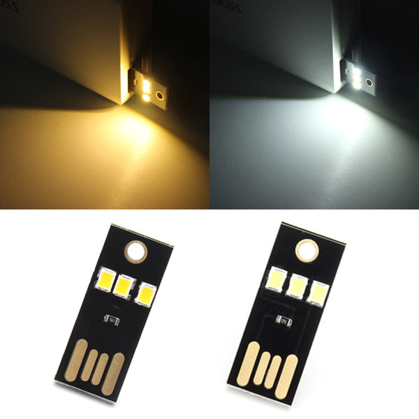 0.2W White/Warm White Mini USB Mobile Power Camping LED Light Lamp