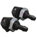 2pcs 9mm Thread Universal Front Wind Shield Washer Sprayer Nozzle