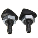 2pcs 9mm Thread Universal Front Wind Shield Washer Sprayer Nozzle
