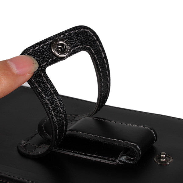 Universal Waist Hanged Up-down Leather Case Phone Bag For Smartphones Under 5 inch