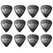 12PCS Celluloid Guitar Picks Plectrums  0.71mm For Guitar Bass