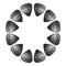 12PCS Celluloid Guitar Picks Plectrums  0.71mm For Guitar Bass