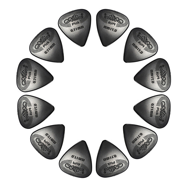 12PCS Celluloid Guitar Picks Plectrums  0.71mm For Guitar Bass