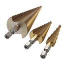 HSS Hex Shank Pagoda Step Drill Bit from 4-12/4-20/4-32