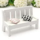 Mini Resin Bench Micro Landscape Decorations Garden DIY Decor