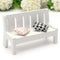 Mini Resin Bench Micro Landscape Decorations Garden DIY Decor