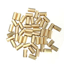 50pcs M3 10mm Double Pass Hollow Hex Copper Ferrule Cylinder Piller