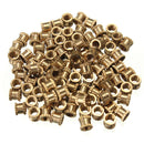 Suleve M3BN1 M3*4mm H62 Brass Knurl Nuts DIY Accessories 100pcs