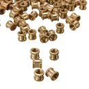 Suleve M3BN1 M3*4mm H62 Brass Knurl Nuts DIY Accessories 100pcs