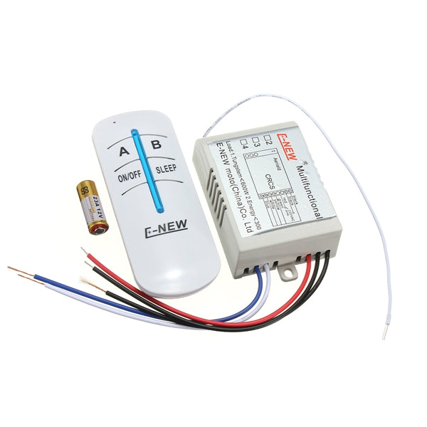 AC 220V To 240V 2 Channels Lamp Wireless Remote Control Switch