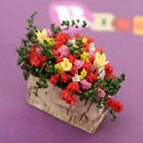 Mini Plant Decorative Handmade Clay Flower Yellow Lily Balcony Indoor Home Decor