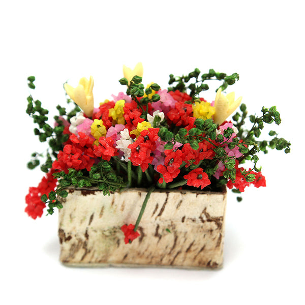 Mini Plant Decorative Handmade Clay Flower Yellow Lily Balcony Indoor Home Decor