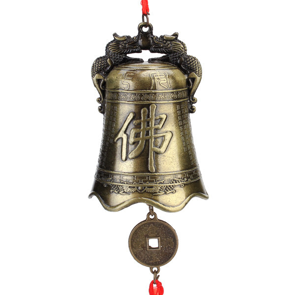 Antique Bronze Bell Car Hanging Bells Security And Peace Car Pendant