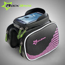 ROCKBROS Bike Bicycle Front Tube Bag Pannier Smartphone Bag Saddle Bag