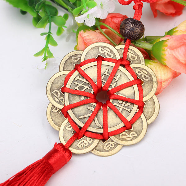 Lucky Ancient Coins Prosperity Protection Feng Shui Mascot Crafts
