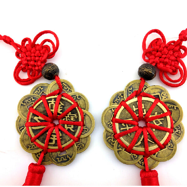 Lucky Ancient Coins Prosperity Protection Feng Shui Mascot Crafts