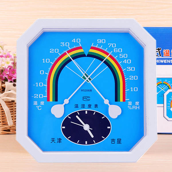 Octangle Pointer Type Garden Environment Temperature Humidity Meter