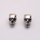 10Pcs Tibetan Silver Skull Beads DIY Paracord Bracelet Jewelry Findings