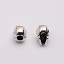 10Pcs Tibetan Silver Skull Beads DIY Paracord Bracelet Jewelry Findings