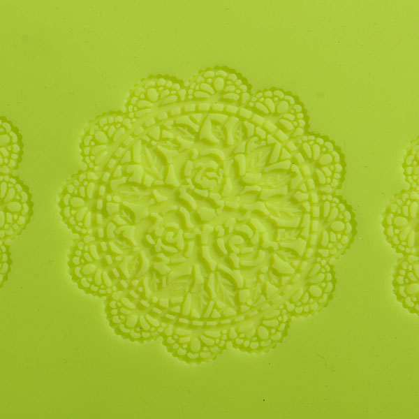 Large Silicone Lace Flower Mat Embosser Fondant Cake Mold Flower Pattern Baking Tools