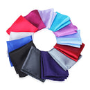 2pcs Satin Silk Men Suit Pocket Square Handkerchief Banquet Wedding Hanky