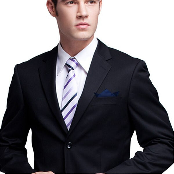 2pcs Satin Silk Men Suit Pocket Square Handkerchief Banquet Wedding Hanky