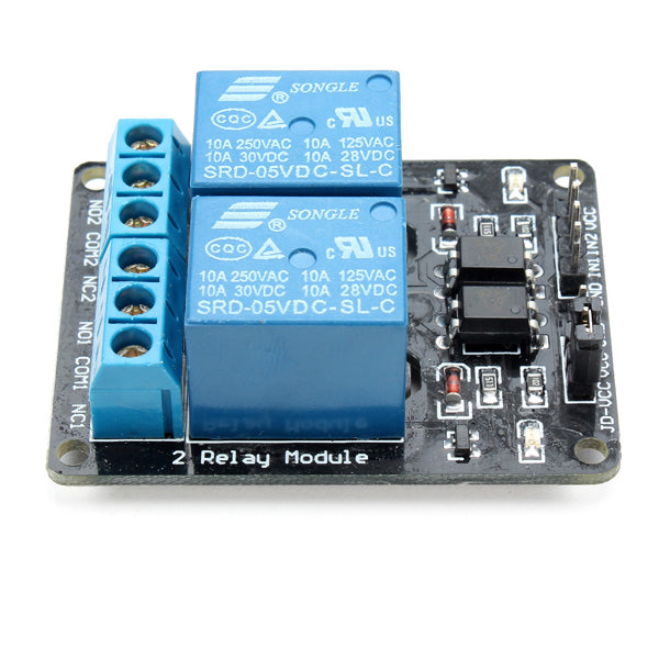 10Pcs DC5V 2 Way 2CH Channel Relay Module With Optocoupler Protection
