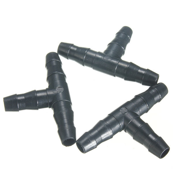 50pcs Hose Nozzle Tee Connectors Drip Irrigation Tool For 4/7mm Hose