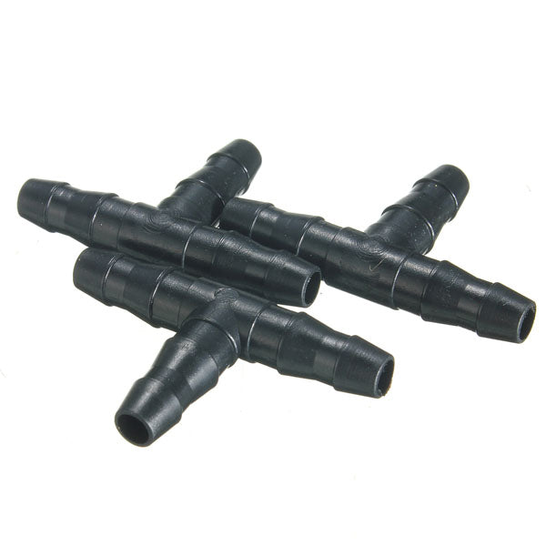 50pcs Hose Nozzle Tee Connectors Drip Irrigation Tool For 4/7mm Hose