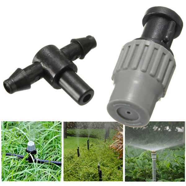 Garden Adjustable Micro Spray Nozzle Misting Atomizing Cooling Sprinkler