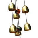 6 Bells Copper Clock Yard Garden Outdoor Living Amazing Wind Chimes