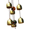 6 Bells Copper Clock Yard Garden Outdoor Living Amazing Wind Chimes