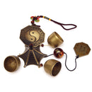 Antique Bronze Gossip Wind Chime Outdoor Garden Wind Chimes Three Bells