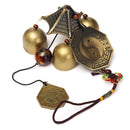 Antique Bronze Gossip Wind Chime Outdoor Garden Wind Chimes Three Bells