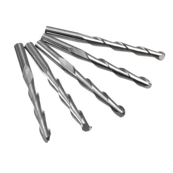 1/8 Inch 2 Flute Carbide Ball Nose End Mills Cutter CNC Bit 22mm CEL