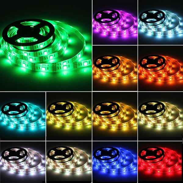 RGB LED Strip Lights with Battery Box Waterproof Craft Hobby Light 50-200CM