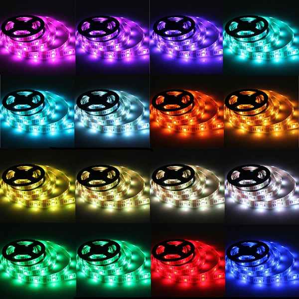 RGB LED Strip Lights with Battery Box Waterproof Craft Hobby Light 50-200CM