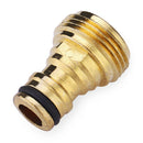 Adjustable Brass Garden Hose Spray Nozzle With Zinc Adapter