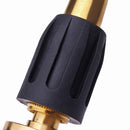 Adjustable Brass Garden Hose Spray Nozzle With Zinc Adapter