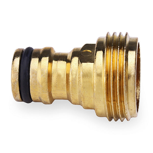 Adjustable Brass Garden Hose Spray Nozzle With Zinc Adapter