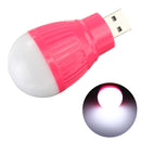 Portable 5W USB LED Ball Desk Reading Light Camp Lamp Bulb For PC Laptop 5V