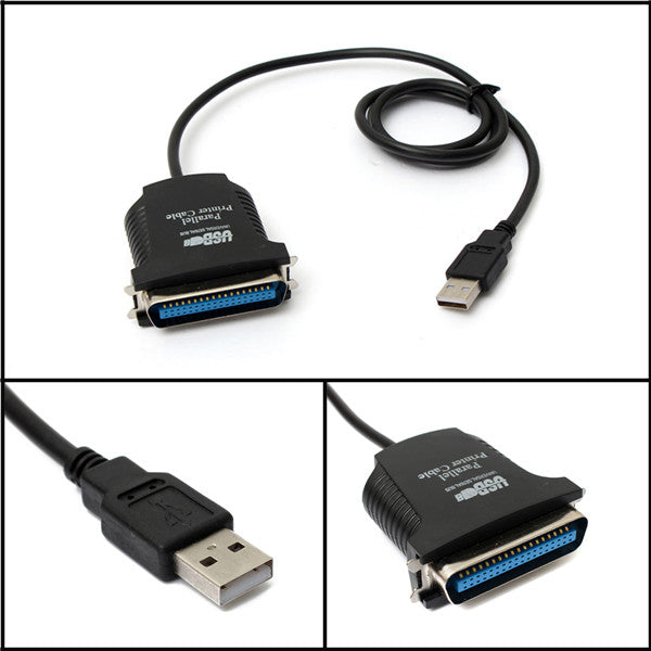 USB To Parallel IEEE 1284 36-Pin Printer Cable Adapter Converter 80cm Length